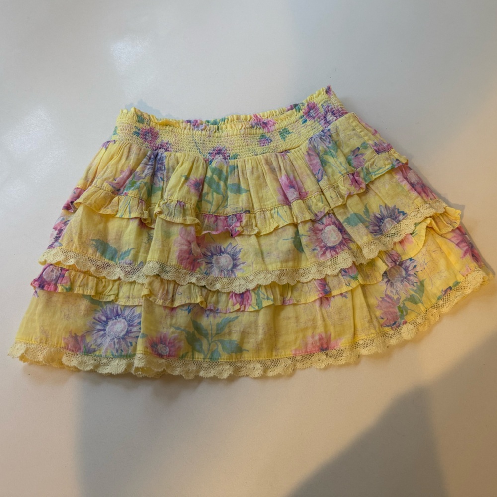 Loveshackfancy girls floral skirt size 8/9